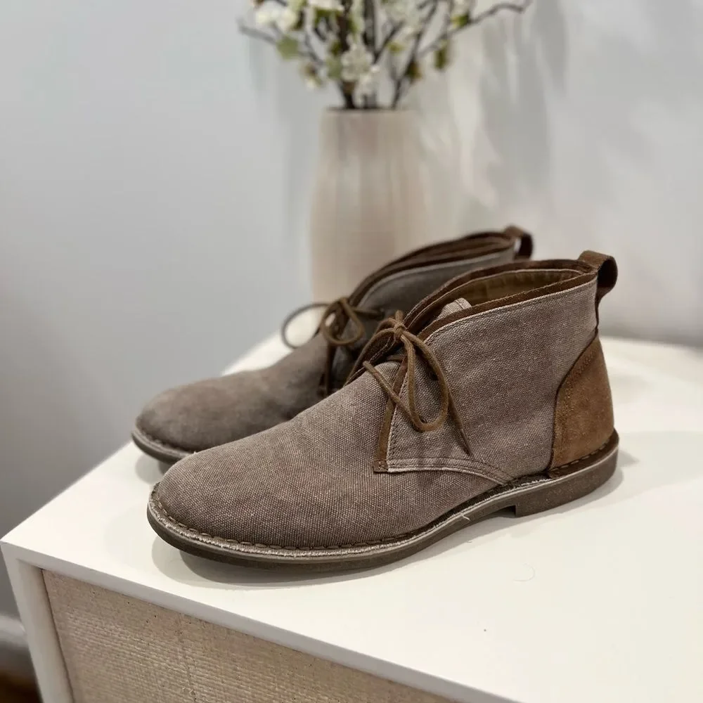 Marc New York Brown Chukka Boots Suede Accent Ankle-High New Without Box Sz 11
